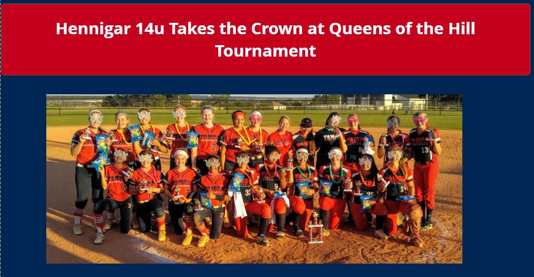 Hennigar 14u Takes Crown at USSSA Queen of the Hill....