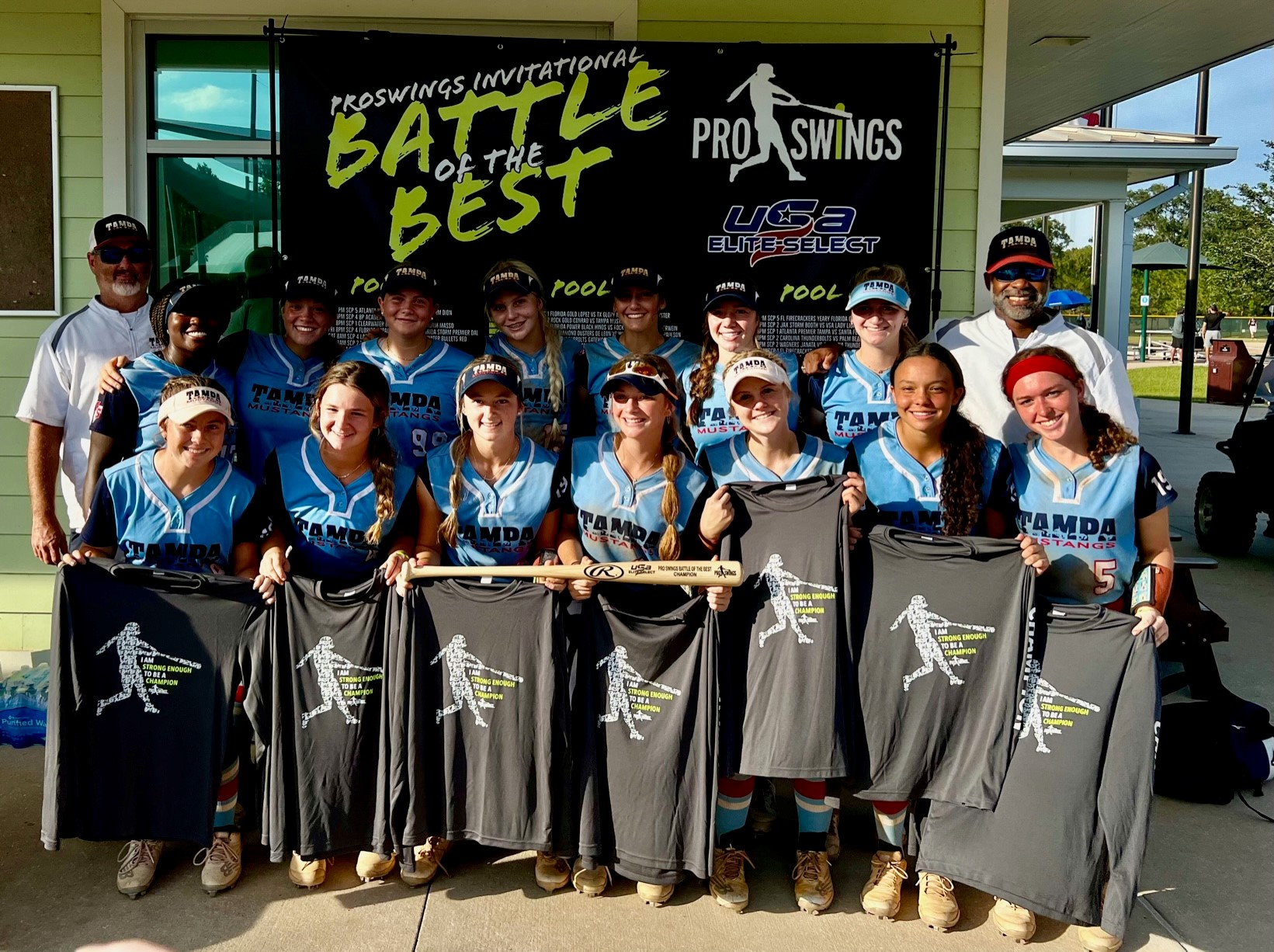 Tampa Mustangs Ray 16U Finishes PERFECT at Proswings Battle of the Best