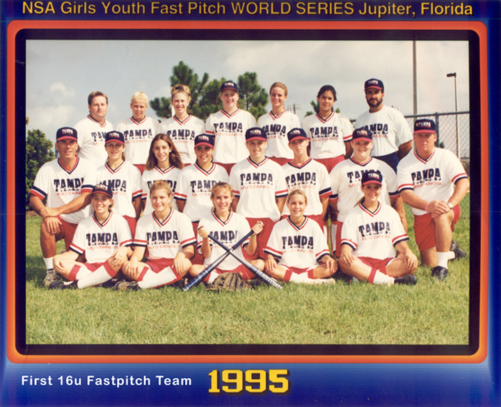 This is the first 16U fastpitch team that was formed in 1995...........